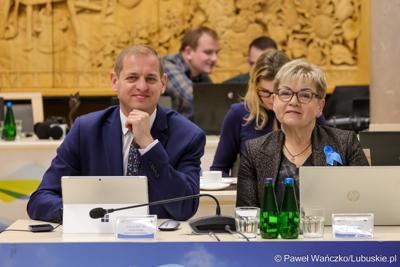 Uczestnicy XV sesji Sejmiku Województwa Lubuskiego