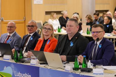 Uczestnicy XV sesji Sejmiku Województwa Lubuskiego