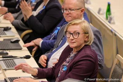 Uczestnicy XV sesji Sejmiku Województwa Lubuskiego