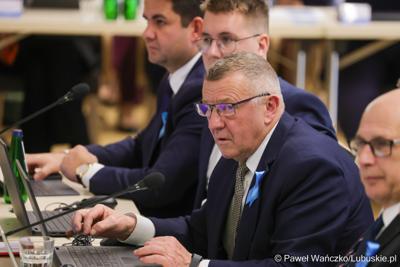 Uczestnicy XV sesji Sejmiku Województwa Lubuskiego