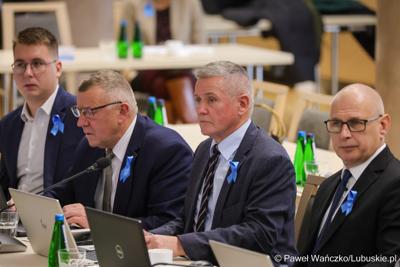 Uczestnicy XV sesji Sejmiku Województwa Lubuskiego