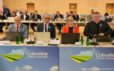 Uczestnicy XV sesji Sejmiku Województwa Lubuskiego