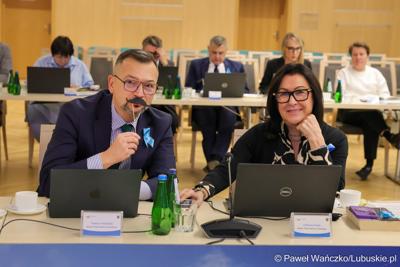 Uczestnicy XV sesji Sejmiku Województwa Lubuskiego