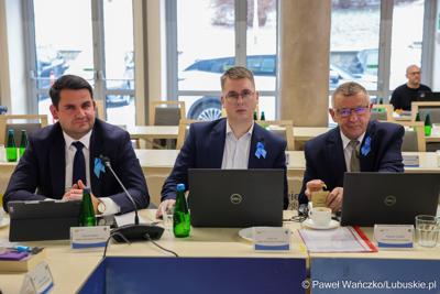 Uczestnicy XV sesji Sejmiku Województwa Lubuskiego