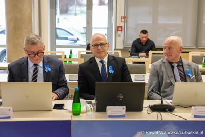 Uczestnicy XV sesji Sejmiku Województwa Lubuskiego