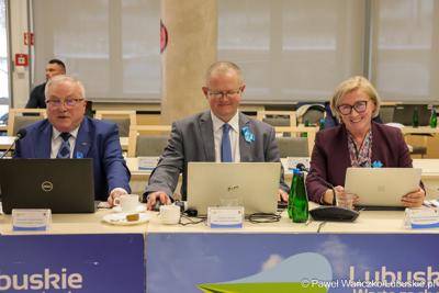 Uczestnicy XV sesji Sejmiku Województwa Lubuskiego