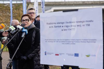 Rozpoczęcie projektu: Rozbiórka starego i budowa nowego mostu w m. Santok w ciągu drogi woj. nr 158 w km 11+777