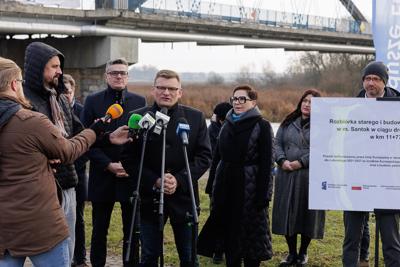 Rozpoczęcie projektu: Rozbiórka starego i budowa nowego mostu w m. Santok w ciągu drogi woj. nr 158 w km 11+777