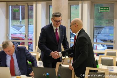 Nadzwyczajna sesja Sejmiku Województwa Lubuskiego. Tematem obrad było powołanie transportowej spółki Województwa Lubuskiego.