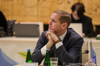 Nadzwyczajna sesja Sejmiku Województwa Lubuskiego. Tematem obrad było powołanie transportowej spółki Województwa Lubuskiego.