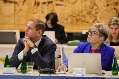 Nadzwyczajna sesja Sejmiku Województwa Lubuskiego. Tematem obrad było powołanie transportowej spółki Województwa Lubuskiego.