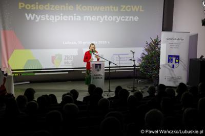 Świąteczny Konwent Zrzeszenia Gmin Województwa Lubuskiego w Gminnym Ośrodku Kultury w Lubrzy   