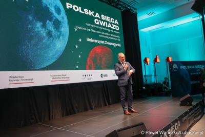 Spotkanie z polskim astronautą projektowym Europejskiej Agencji Kosmicznej Sławoszem Uznańskim-Wiśniewskim w Parku Technologii Kosmicznych w Zielonej Górze-Nowym Kisielinie 