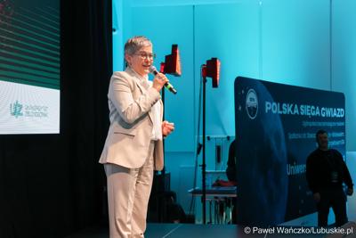 Spotkanie z polskim astronautą projektowym Europejskiej Agencji Kosmicznej Sławoszem Uznańskim-Wiśniewskim w Parku Technologii Kosmicznych w Zielonej Górze-Nowym Kisielinie 