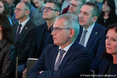 Spotkanie z polskim astronautą projektowym Europejskiej Agencji Kosmicznej Sławoszem Uznańskim-Wiśniewskim w Parku Technologii Kosmicznych w Zielonej Górze-Nowym Kisielinie 