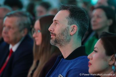 Spotkanie z polskim astronautą projektowym Europejskiej Agencji Kosmicznej Sławoszem Uznańskim-Wiśniewskim w Parku Technologii Kosmicznych w Zielonej Górze-Nowym Kisielinie 