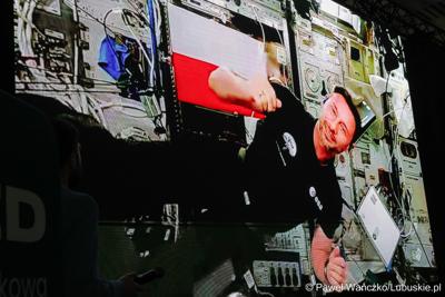 Spotkanie z polskim astronautą projektowym Europejskiej Agencji Kosmicznej Sławoszem Uznańskim-Wiśniewskim w Parku Technologii Kosmicznych w Zielonej Górze-Nowym Kisielinie 