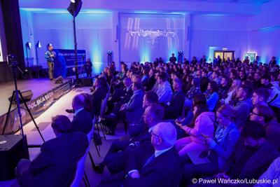 Spotkanie z polskim astronautą projektowym Europejskiej Agencji Kosmicznej Sławoszem Uznańskim-Wiśniewskim w Parku Technologii Kosmicznych w Zielonej Górze-Nowym Kisielinie 