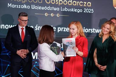 Uroczystość wręczenia Nagród Gospodarczych Marszałka Województwa Lubuskiego za najbardziej innowacyjne produkty, usługi lub technologie
