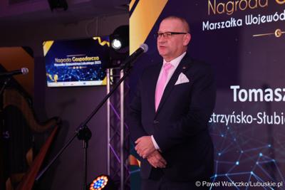 Uroczystość wręczenia Nagród Gospodarczych Marszałka Województwa Lubuskiego za najbardziej innowacyjne produkty, usługi lub technologie