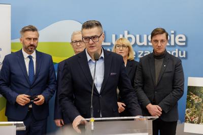 Konferencja prasowa na temat planowanej budowy Centrum Leczenia Dzieci i Młodzieży w Zielonej Górze