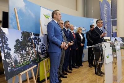 Konferencja prasowa na temat planowanej budowy Centrum Leczenia Dzieci i Młodzieży w Zielonej Górze