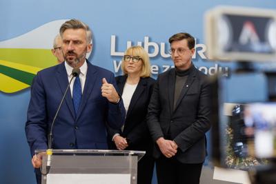 Konferencja prasowa na temat planowanej budowy Centrum Leczenia Dzieci i Młodzieży w Zielonej Górze