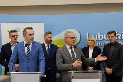 Konferencja prasowa na temat planowanej budowy Centrum Leczenia Dzieci i Młodzieży w Zielonej Górze