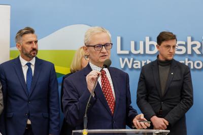 Konferencja prasowa na temat planowanej budowy Centrum Leczenia Dzieci i Młodzieży w Zielonej Górze