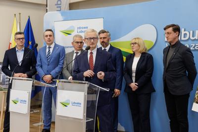 Konferencja prasowa na temat planowanej budowy Centrum Leczenia Dzieci i Młodzieży w Zielonej Górze