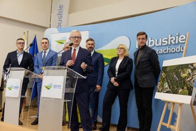 Konferencja prasowa na temat planowanej budowy Centrum Leczenia Dzieci i Młodzieży w Zielonej Górze