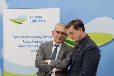 Konferencja prasowa na temat planowanej budowy Centrum Leczenia Dzieci i Młodzieży w Zielonej Górze