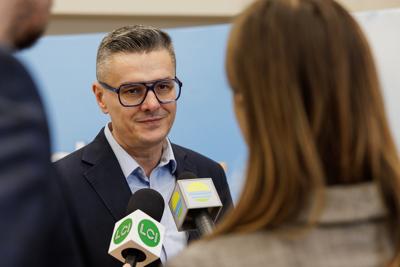 Konferencja prasowa na temat planowanej budowy Centrum Leczenia Dzieci i Młodzieży w Zielonej Górze