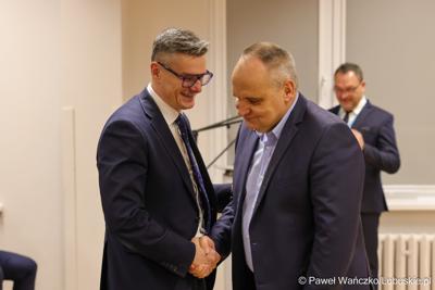 Uroczystość wręczenia odznaczeń dla zasłużonych pracowników gorzowskiego szpitala 