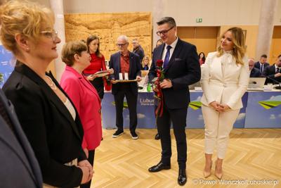 Uczestnicy XVII zwyczajnej sesja Sejmiku Województwa Lubuskiego