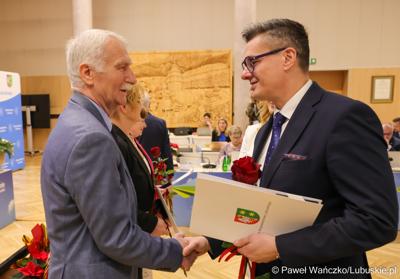 Uczestnicy XVII zwyczajnej sesja Sejmiku Województwa Lubuskiego