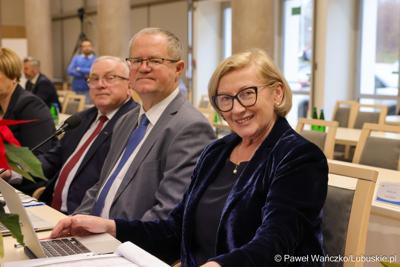 Uczestnicy XVII zwyczajnej sesja Sejmiku Województwa Lubuskiego