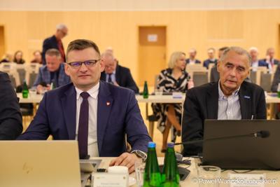 Uczestnicy XVII zwyczajnej sesja Sejmiku Województwa Lubuskiego