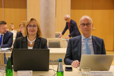 Uczestnicy XVII zwyczajnej sesja Sejmiku Województwa Lubuskiego