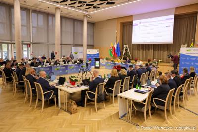 Uczestnicy XVII zwyczajnej sesja Sejmiku Województwa Lubuskiego