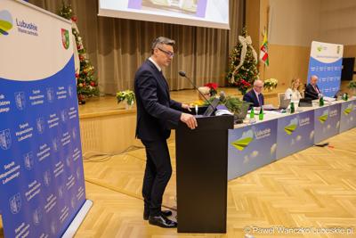 Uczestnicy XVII zwyczajnej sesja Sejmiku Województwa Lubuskiego
