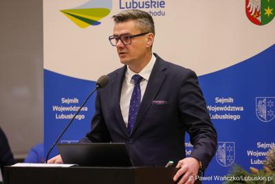 Uczestnicy XVII zwyczajnej sesja Sejmiku Województwa Lubuskiego