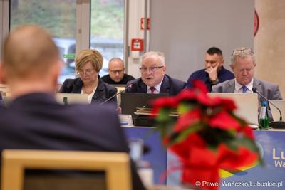 Uczestnicy XVII zwyczajnej sesja Sejmiku Województwa Lubuskiego