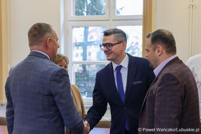 Spotkanie marszałka województwa lubuskiego z samorządowcami z powiatu słubickiego