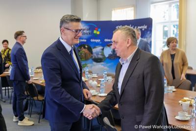 Spotkanie marszałka województwa lubuskiego z samorządowcami z powiatu słubickiego