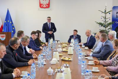 Spotkanie marszałka województwa lubuskiego z samorządowcami z powiatu słubickiego