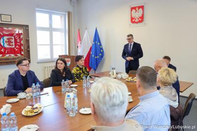 Spotkanie marszałka województwa lubuskiego z samorządowcami z powiatu słubickiego
