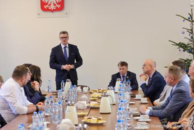 Spotkanie marszałka województwa lubuskiego z samorządowcami z powiatu słubickiego