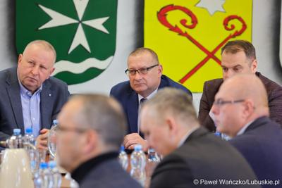 Spotkanie marszałka województwa lubuskiego z samorządowcami z powiatu słubickiego