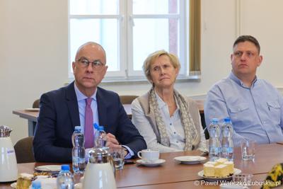 Spotkanie marszałka województwa lubuskiego z samorządowcami z powiatu słubickiego